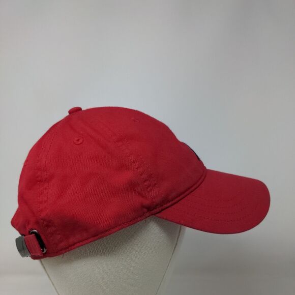 Nautica Slideback Hat Red One Size Embroidered Logo Outdoor 6 Panel - Picture 4 of 8